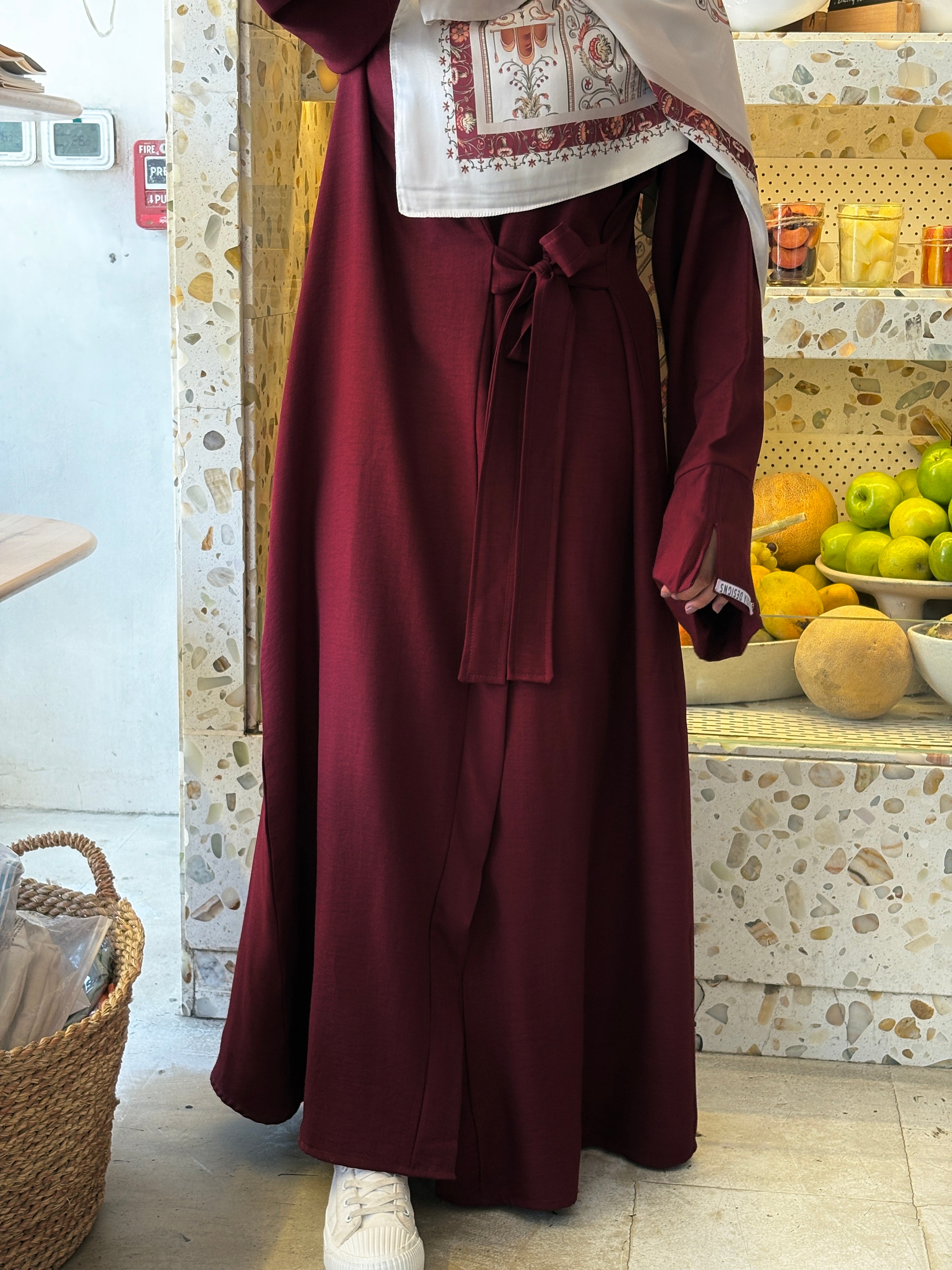 Ribbon Linen Dress