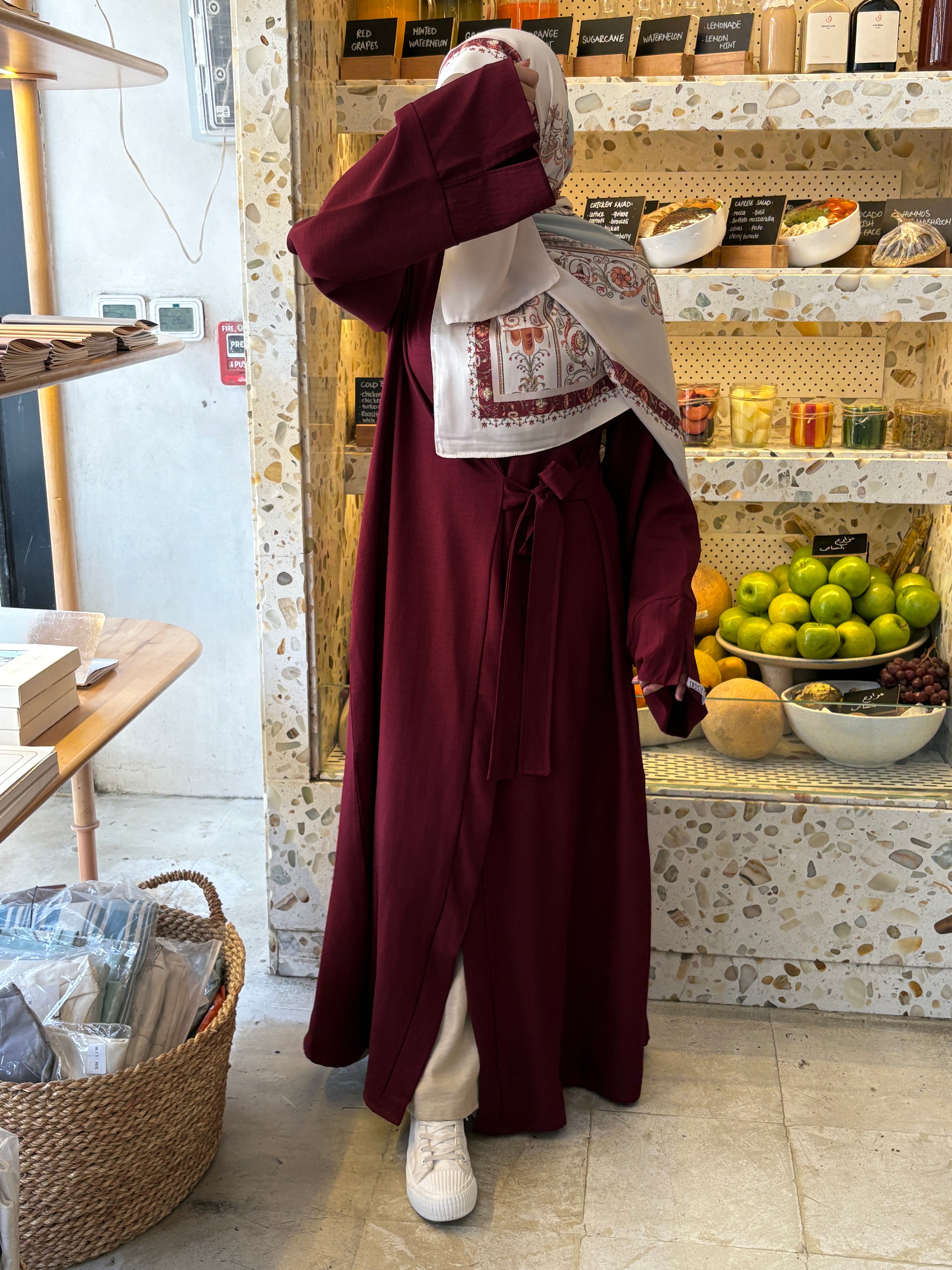 Ribbon Linen Dress