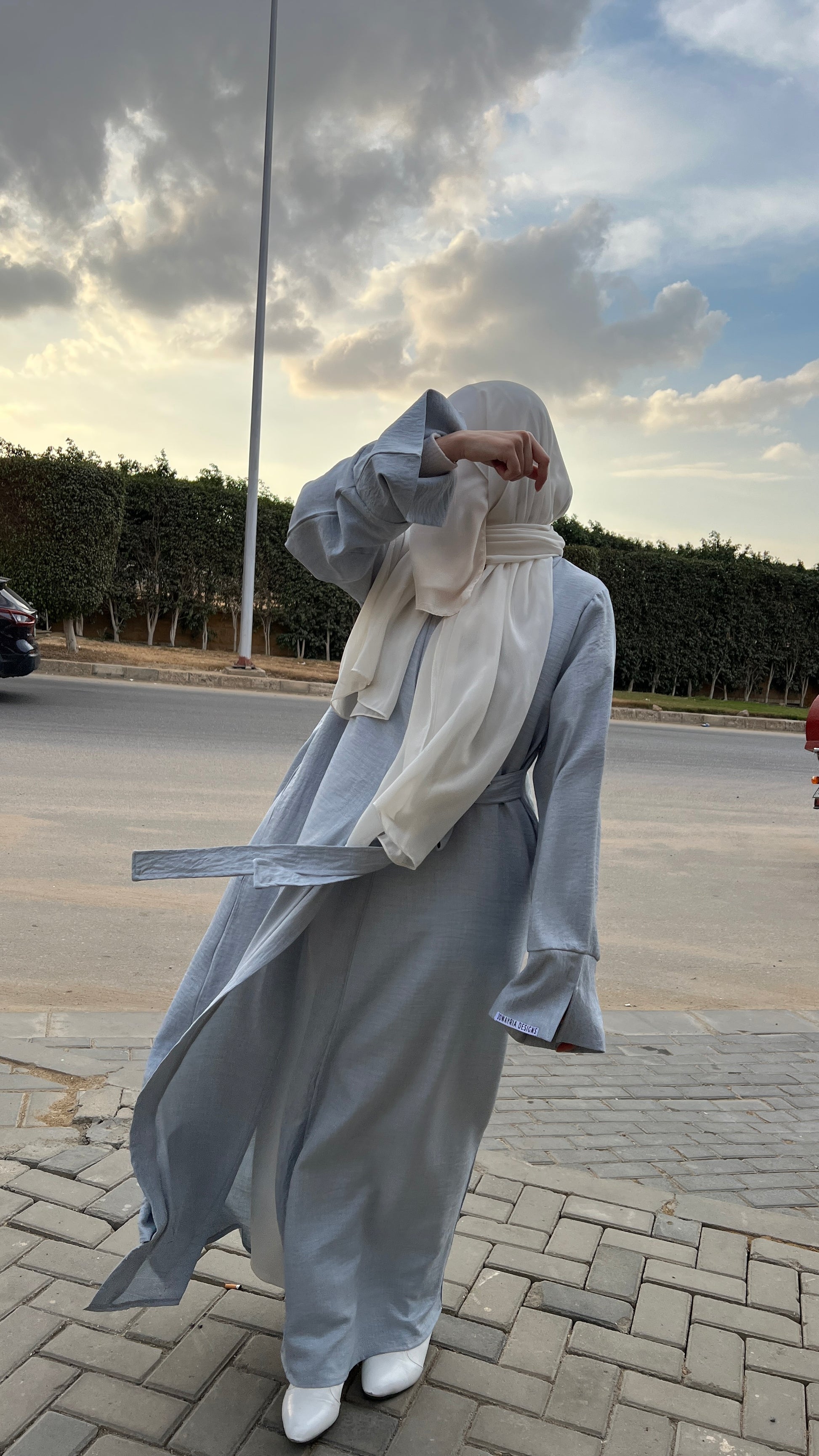 Ribbon Linen Dress