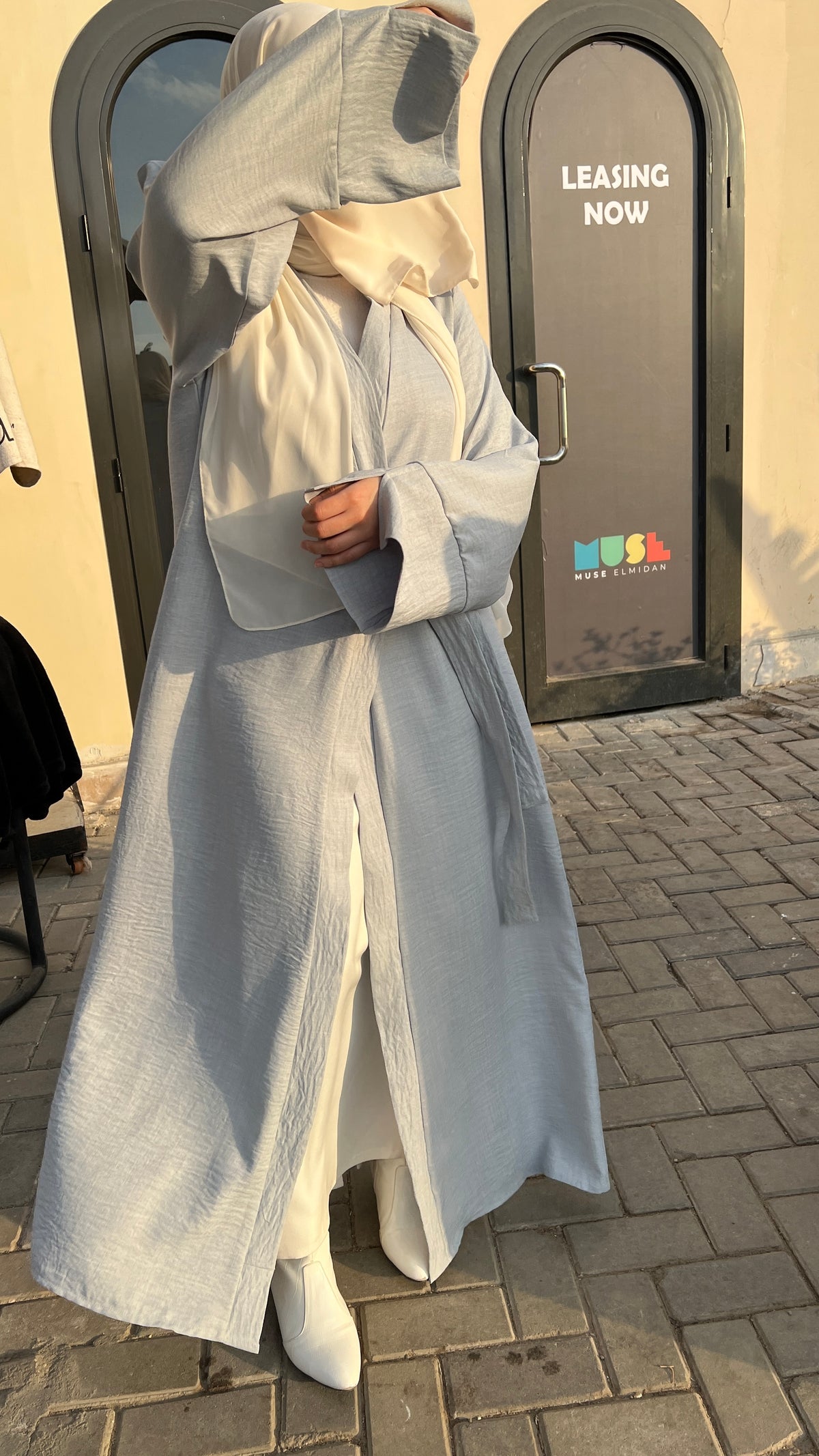 Ribbon Linen Dress