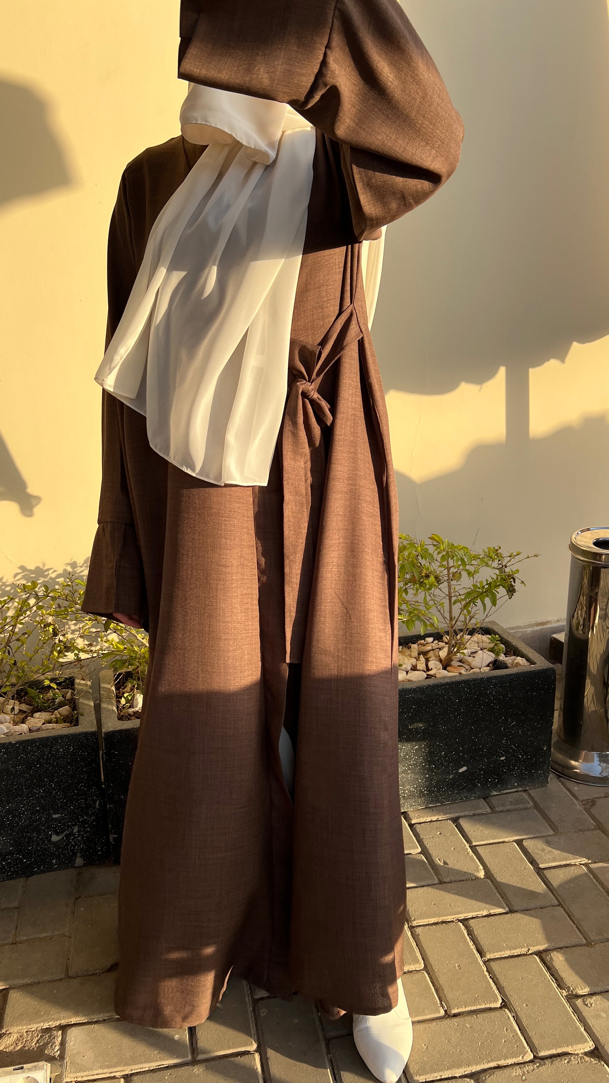 Ribbon Linen Dress