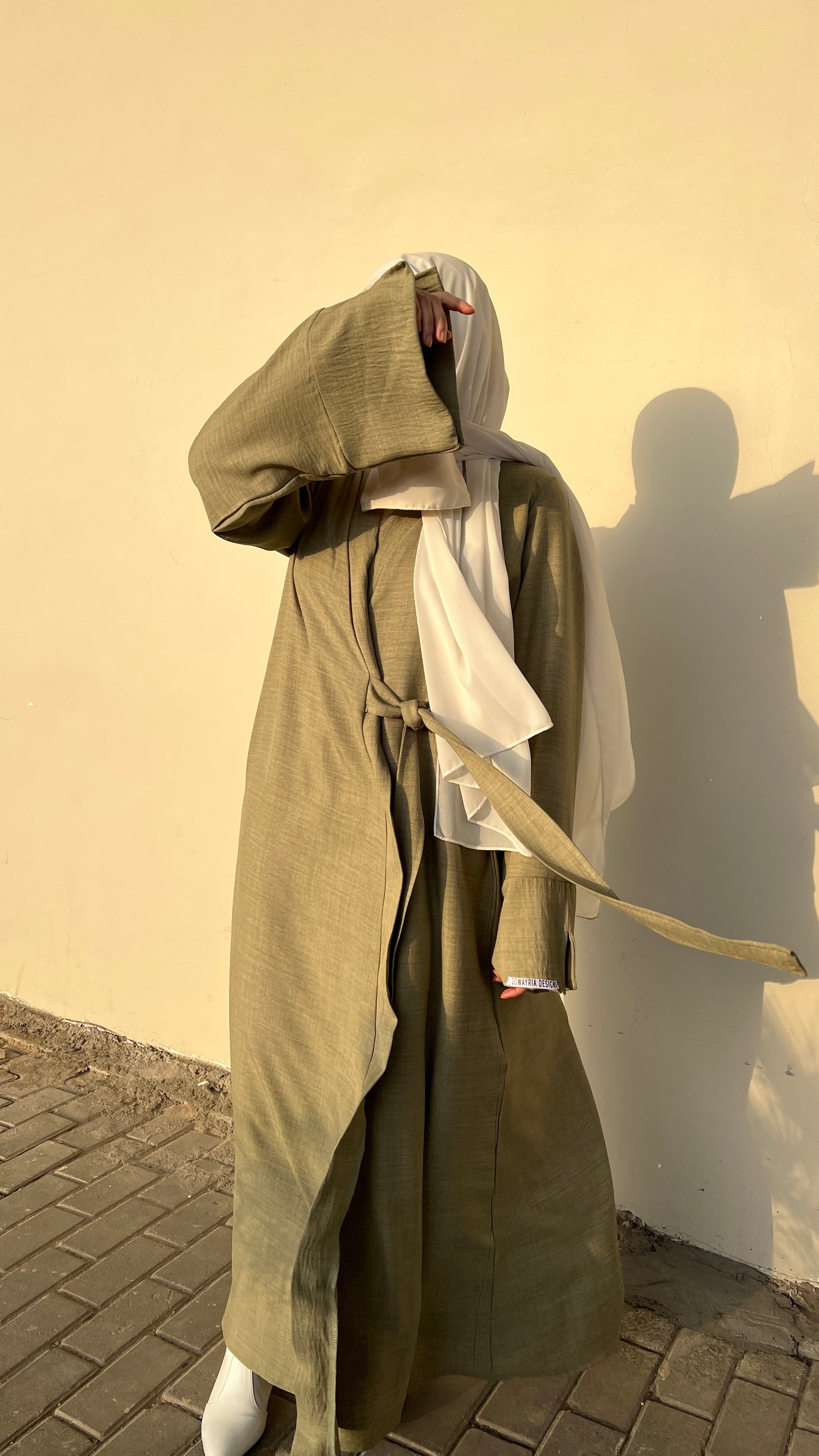 Ribbon Linen Dress