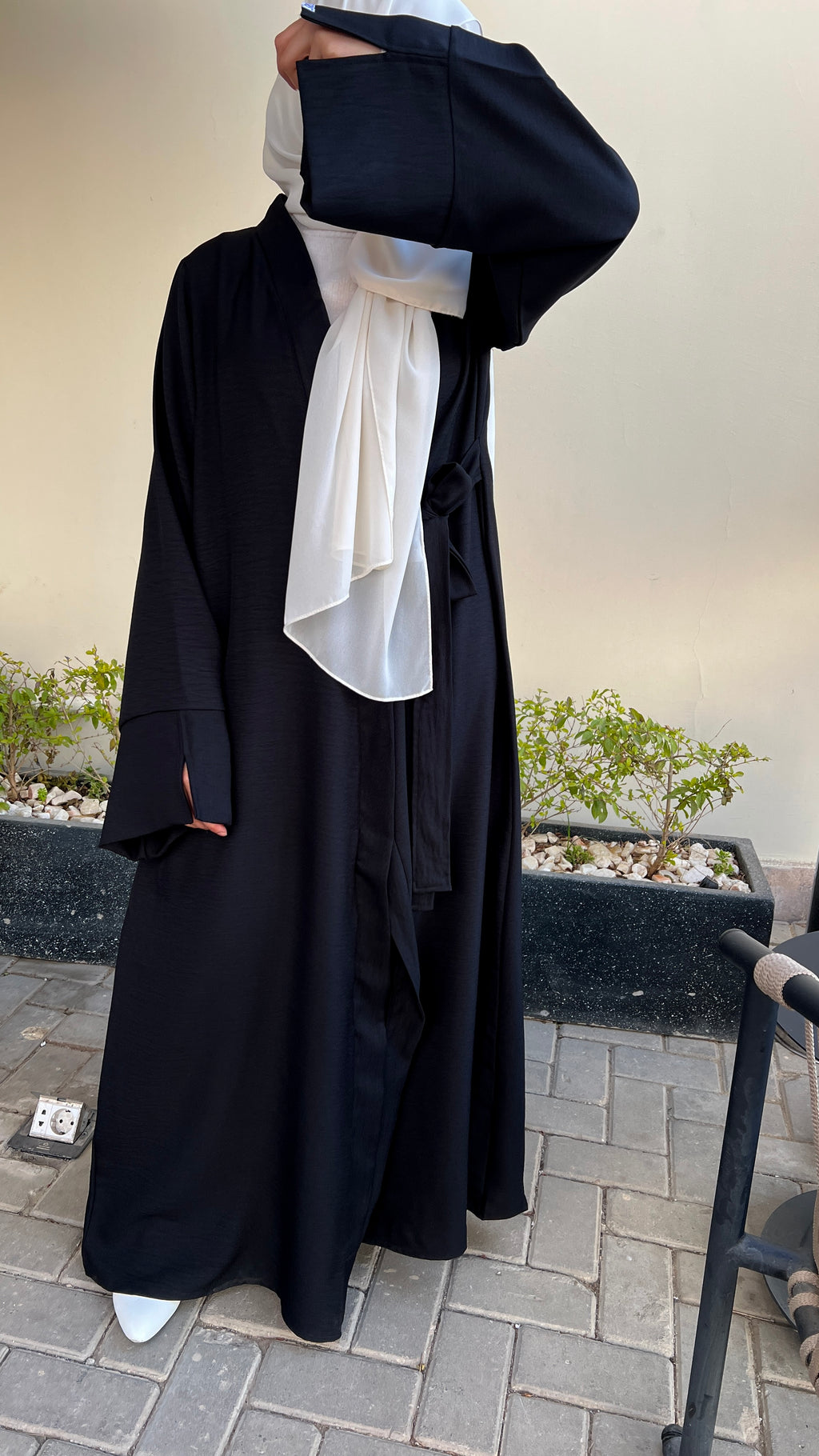 Ribbon Linen Dress