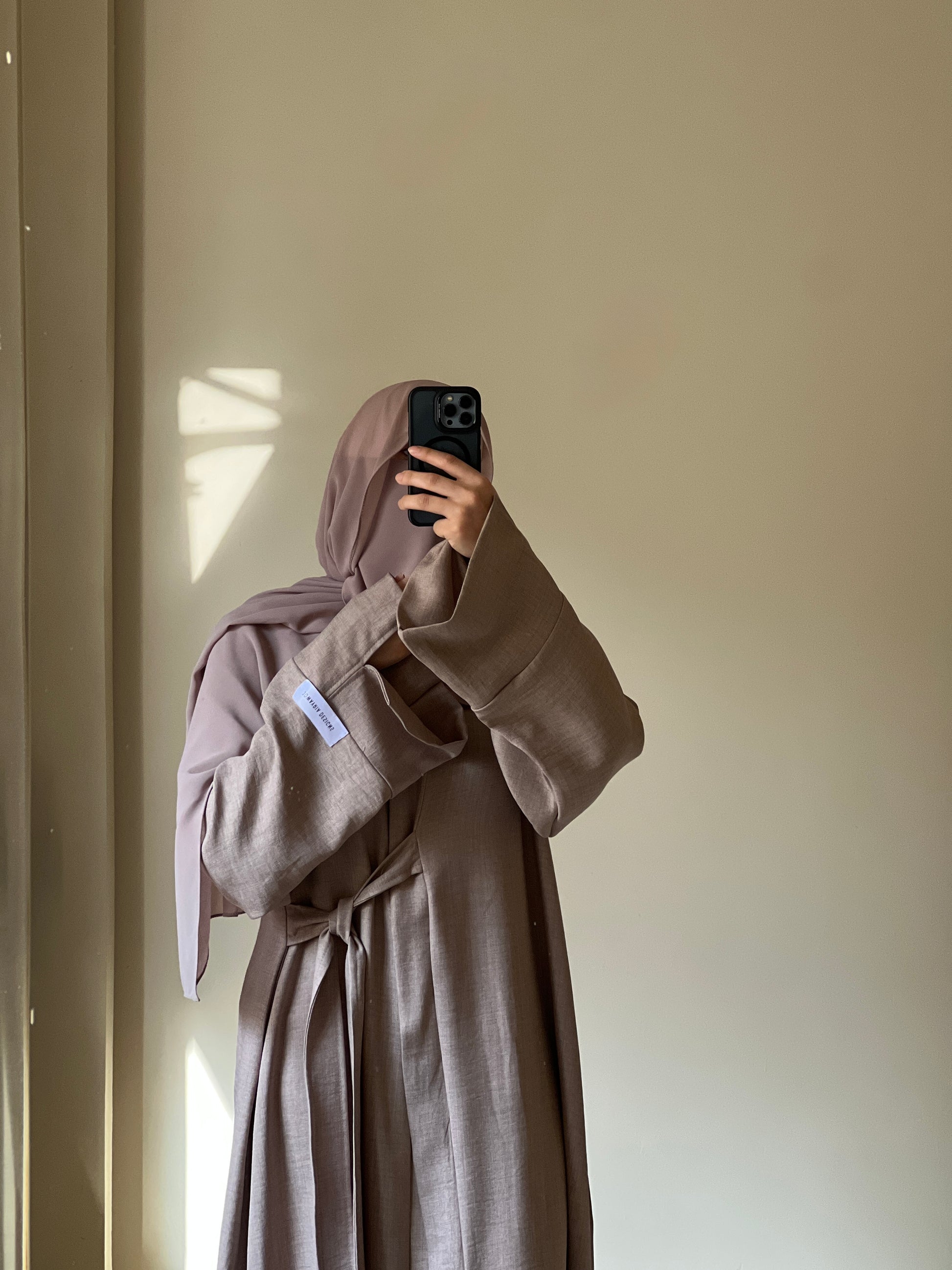 Ribbon Linen Dress